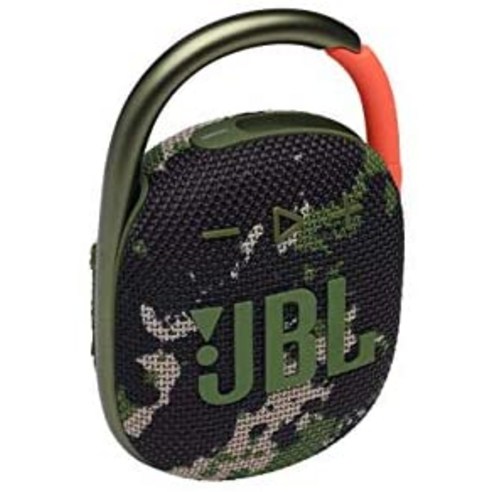 JBL JBL CLIP 4 블루투스 스피커 블랙-실용적인 카라비너가 장착 된 방수 휴대용 뮤직 박스-최대 10 시간의 무선 음악 스트리밍-58575, 03.위장, 단일옵션