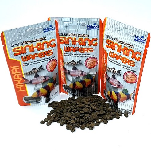 어밥 싱킹 씽킹 와퍼 25g 3개 코리도라스 안시 관상어 물고기 사료 먹이