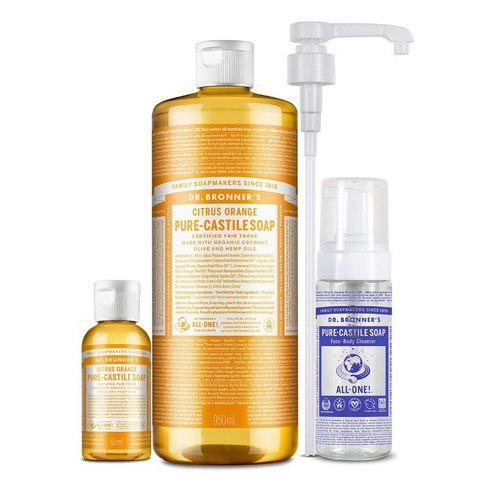 닥터브로너스 캐스틸 솝 클렌저 950ml + 60ml - 시트러스, 1개