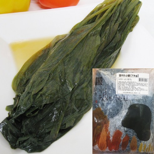 건영푸드 명이나물 1kg 입안가득 퍼지는 깔끔한 향 고기와찰떡, 1개