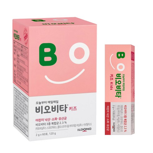 비오비타 키즈 유산균 낙산균 60포(2개월분)+추가10포(10일분), 70개