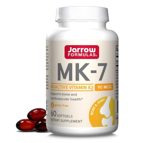 Jarrow Formulas MK-7 Promotes Bone Health 90 mcg 60 Softgels, 60정, 1개