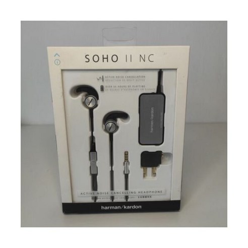 하만카돈  SOHOIINC 진본의 HARMAN KARDON SOHO II NC 잡음제거 EARBUD 헤드폰S 헤드폰 117442