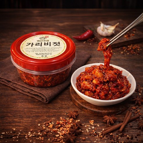 백년젓갈 가리비젓갈 / 국내제조 / 프리미엄 / 저염 / 비빔 / 양념 / 추천 / 400g / 500g / 600g / 1kg, 400g, 1개