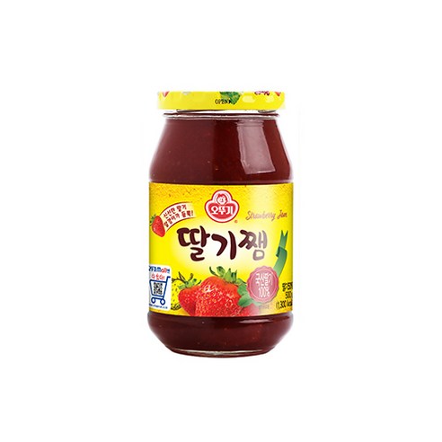 오뚜기 모닝빵 브런치 아이들간식 딸기쨈 모닝빵 식사대용 발라먹는 500G, 1개