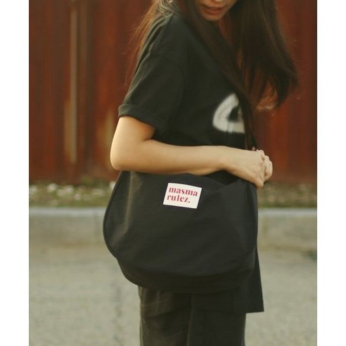 MASMARULEZ halfmoon cross bag_black