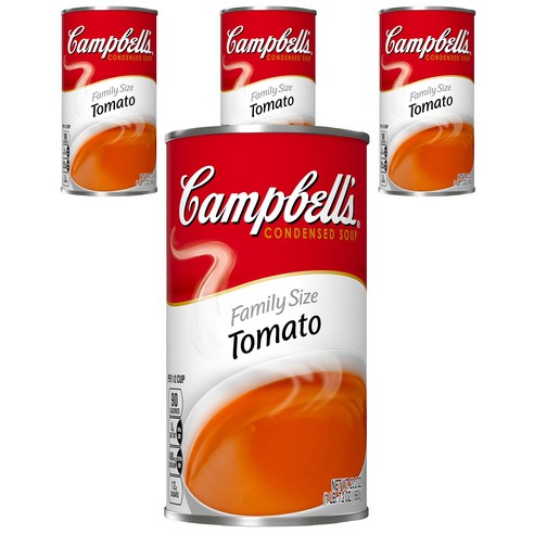 캠벨스 컨덴스드 수프 토마토 패밀리 사이즈, 660g, 4개