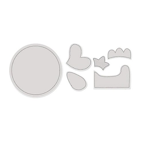 6x 부활절 치킨 바구니 템플릿 정확한 컷 DIY 계란 바구니 디자인 퀼트 템플릿 세트, 분명한, S, 애완 동물