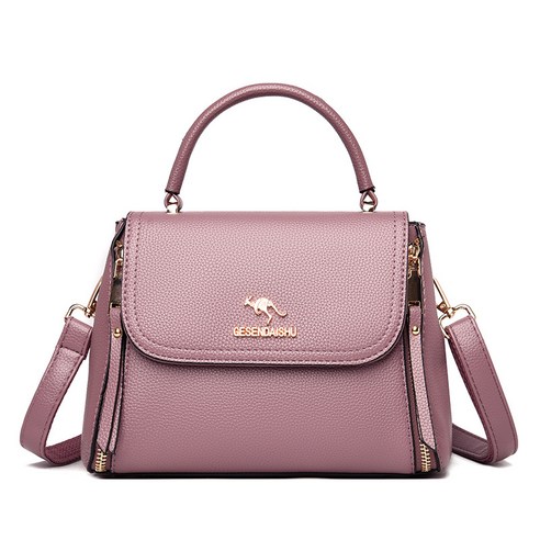 YAPOGI 캥거루 새로운 핸드백 한국어 스타일 작은 정사각형 가방 어깨 메신저 가방 중년 및 노인 여성 핸드백 간단한 유행 여성 가방 YAPOGI