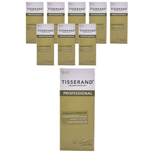 티서랜드 시더우드 버지니안 퓨어 에센셜 오일, 9ml, 9개