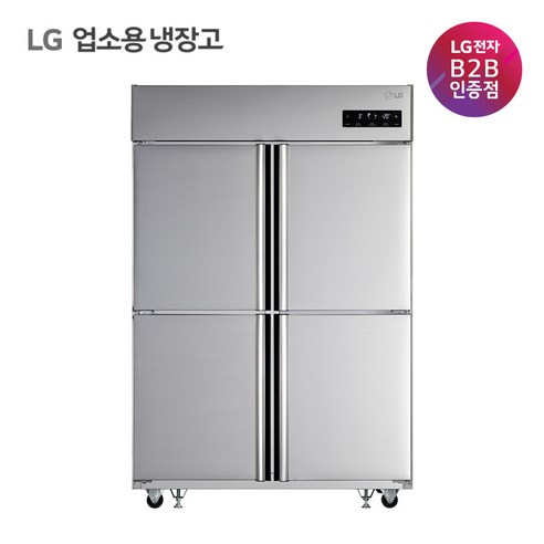 LG전자 업소용 비즈니스 냉동 4칸 냉동고 1110L C120AF 방문설치, 스테인레스