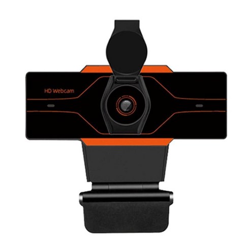 필 라이트 PC 웹 카메라 HD 카메라 CMOS 화상 통화 기능이 있는 조정 가능한 USB HD 카메라, 2K 뚜껑, 10x5x5cm, ABS 플라스틱