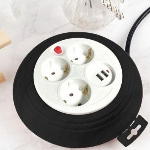 러그박스 멀티릴선 USB 1.0SQ 블랙, 3m, 1개
