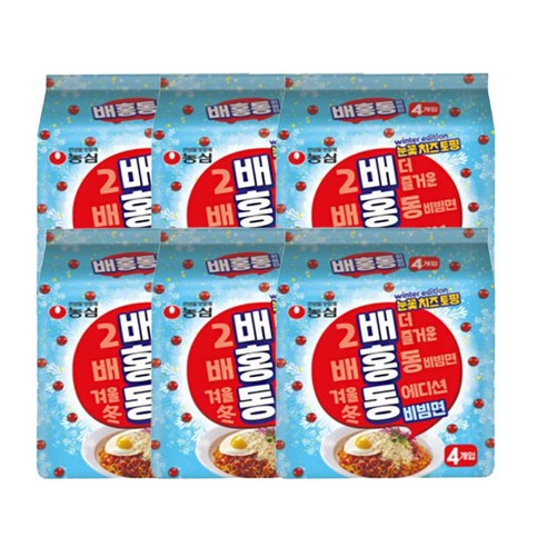 <올따옴> 농심 배홍동비빔면 4입멀티 6봉, 1개