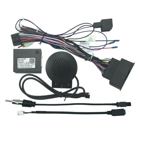 노 브랜드 Chevrolet Cruze AVEO Malibu TRAX용 Canbus 상자가 있는 16Pin 자동차 오디오 배선 하네스 전원 코드, 와이어 하니스