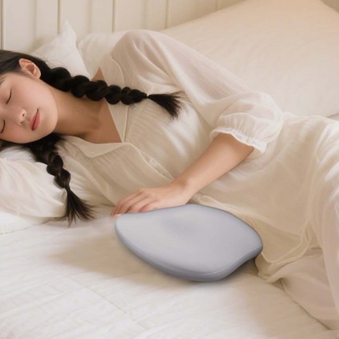 Jeernare 수면 허리베개 침대허리지지 요추베개 메모리폼 허리 받침 아이스 겉감, 그레이