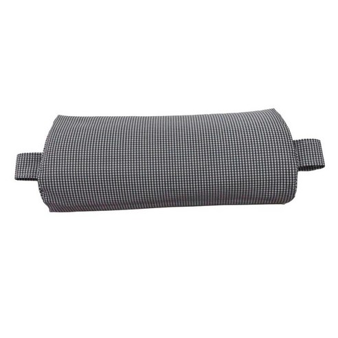 헤드 쿠션 베개 머리 요추 지지대용 분리형 베개 케이스 35x15x6cm, 회색, 폴리 에스터