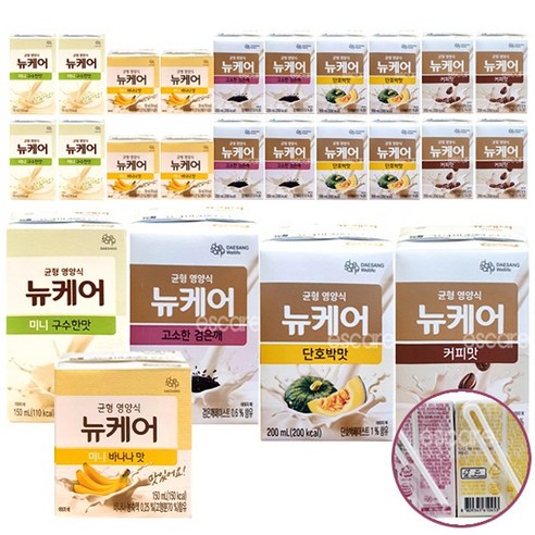 뉴케어 미니 구수한맛 5팩+ 미니 바나나맛 5팩+ 검은깨 5팩+ 단호박맛 5팩+ 커피맛 5팩, 25팩
