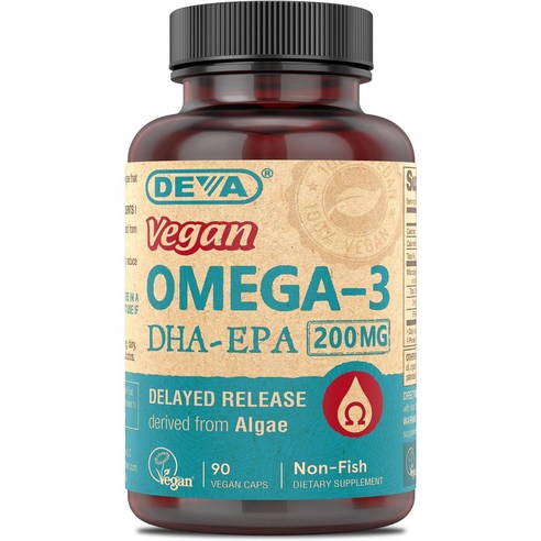 데바 오메가 3 DHA-EPA 비건 캡, 90개입, 1개, 90개