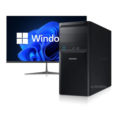 삼성 컴퓨터세트 사무용 가정용 PC 풀세트 윈도우10/11정품 바로사용, i3-6100.8G.S256, 32LED 세트
