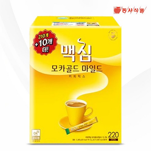 맥심 모카골드 마일드 커피믹스, 12g, 220개입, 1개