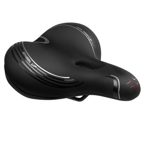 자전거 안장 패드 사이클링 충격 방지 스폰지 쿠션 시트 교체 액세서리 - 블랙, 250x205mm, PU