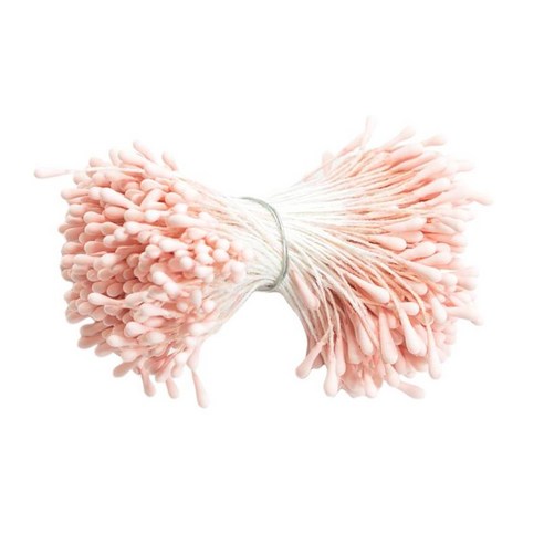 결혼식 부케를 위한 380-450x 두 배 머리 인공 꽃 수술 암술, 핑크, 설명, 설명