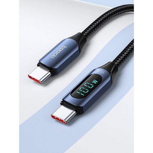 속도와 스타일을 겸비한 TOOCKI 알루미늄 합금 C-C 고속 충전 케이블로 디지털 라이프를 업그레이드하세요.