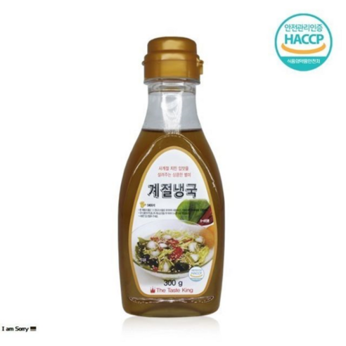 계절냉국 오이냉국소스 도토리묵사발 묵밥 국수 육수 물회 다용도소스, 5개, 300g