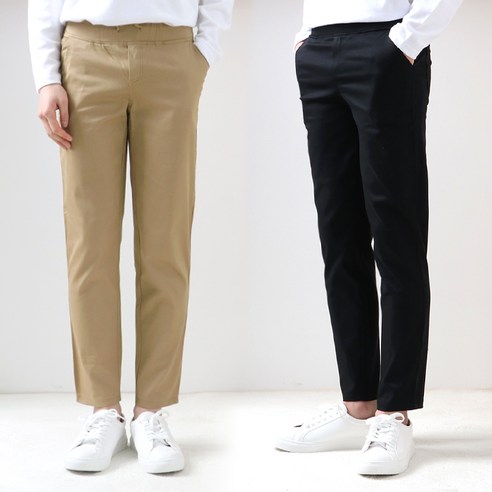 5X까지 남자 밴딩 스판 면바지 리뷰 후기