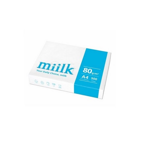 밀크 복사용지 80g, 0. A4 사이즈, 500매