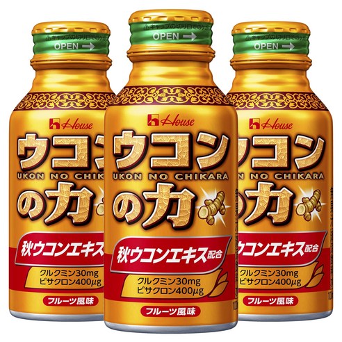 하우스푸즈 강황의 힘 후르츠맛, 100ml, 3개