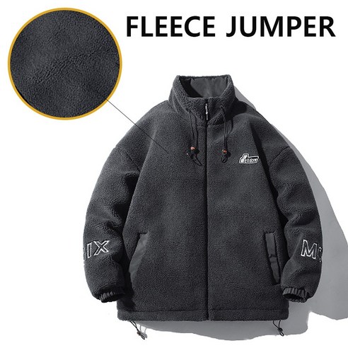 지오엠 오버핏 겨울 양털 뽀글이 점퍼 자켓