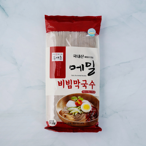 봉평촌 메밀 비빔 막국수, 600g, 1개