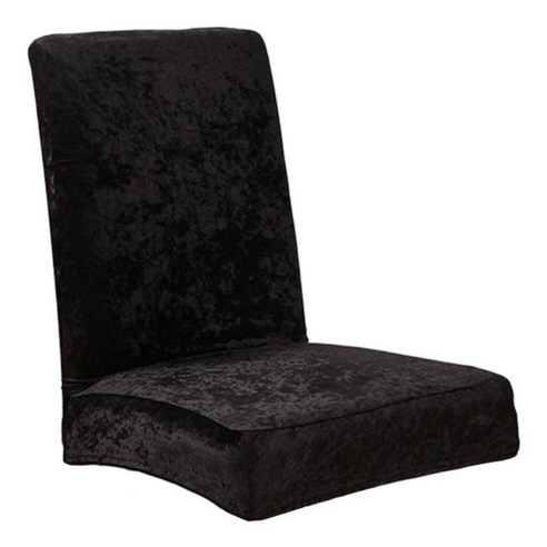 식당 용 벨벳 의자 커버 부드러운 스트레치 의자 보호대 슬립 커버 이동식 및 빨 연회 홈 호텔 주방 의자, 검은 색