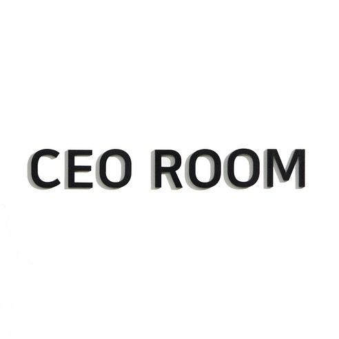 스튜디오투명 화장실 표지판, CEO ROOM, 1개