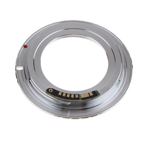 YSSHOP M42 칩 렌즈 어댑터 링 AF III-캐논 EOS EF 550D 7D 5D EMF 실버, 설명, 설명