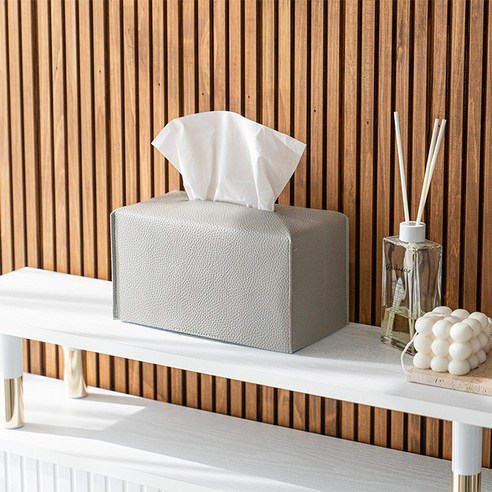 세련되고 실용적인 생활공간을 위한 감성 심플 레더 티슈 케이스