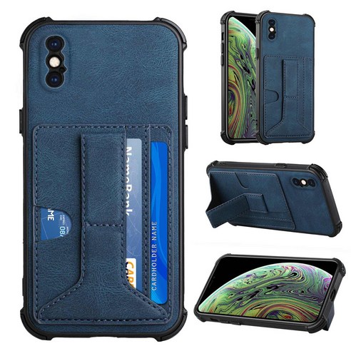 판타지 카드 홀더 홀더 iPhone XS Max 용 전체 커버 케이스 iPhone XS Max 용 지갑 카드 포켓 백 스탠드 케이스