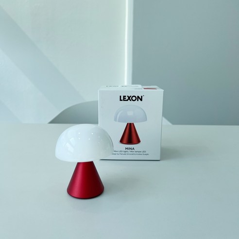 렉슨 (LEXON) 미나 수유등 S MINA 무선 무드등 LH60, 레드(LH60MR)