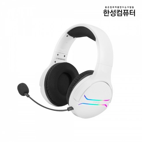 한성컴퓨터 TFG CH1 Wireless 가상 7.1채널 무선 게이밍 헤드셋, 화이트