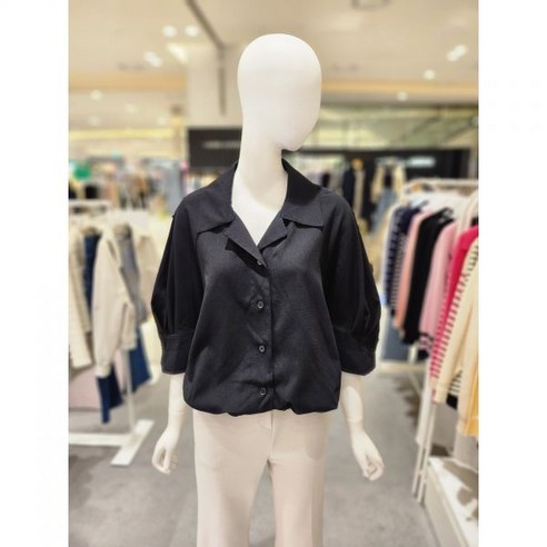 올리브데올리브 밑단스트링 카라넥 루즈핏 블라우스 YW4SB704 백화점 아울렛 (3465323)