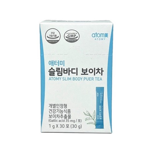 애터미 슬림바디 보이차 30포, 1g, 30개입, 1개