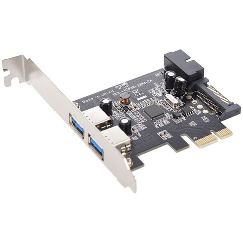 Lopbinte SuperSpeed ​​2포트 USB 3.0 PCI-E PCI 익스프레스, 1