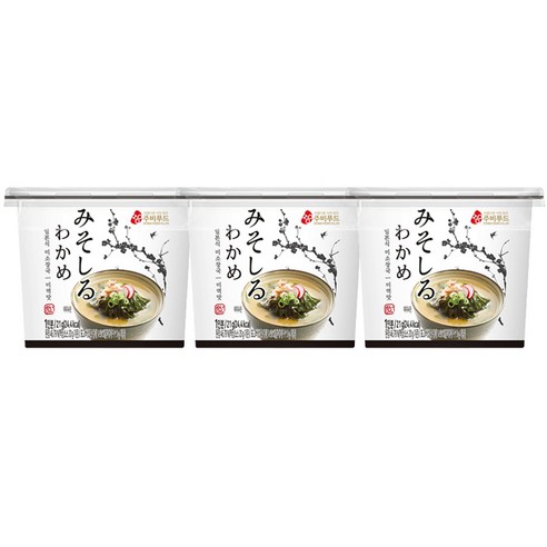 주비푸드 미소장국 미역맛 21g x 3개 / 컵국 즉석 미역국, 21g, 3개