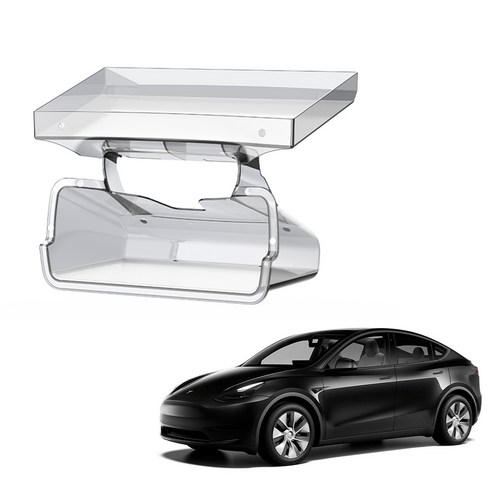 적용 테슬라 모델y 모델3 수납함 YZ 차량용품센터콘솔 터치스크린 수납함 ETC 콘솔트레이, 흰색, 적용 테슬라 모델y 3 2021~2023