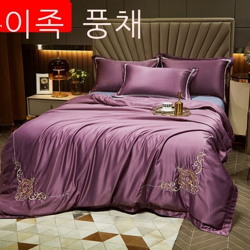 이인풍 여름이불 순색 심플한 북유럽풍 여름이불 물세탁 얼음자수 에어컨 이불 싱글.m. 미샤 얇은 이불 가정용 판다 연근 *cm 단하 이불, 우아하다