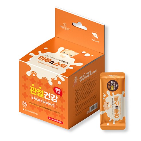 하루n스틱 고양이 영양제 4g x 30p, 1개, 관절건강, 초록잎홍합, 글루코사민