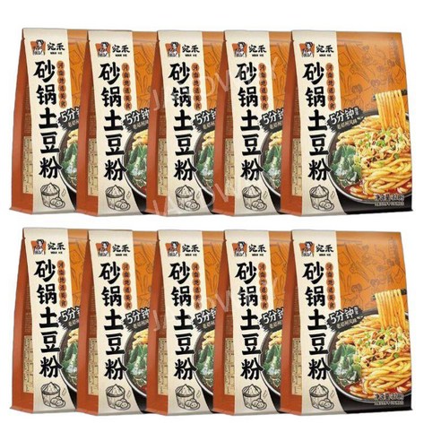WANHE 싸궈투떠우펀 중국 뚝배기감자면 320g 10개