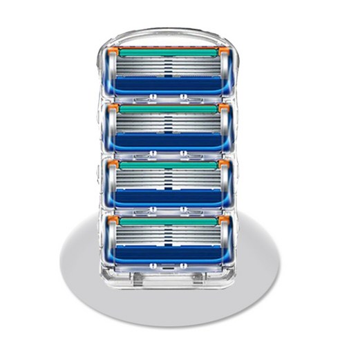 투썬 5중 면도날 저자극 밀착면도 퓨전 파워 프로글라이드 프로쉴드 대체 면도날, 1개, 4개입 질레트퓨전면도날 Best Top5